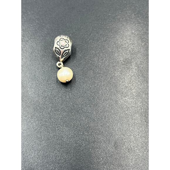 Pandora Flower Sterling Silver Pink CZ
Pearl Dangle Charm #790546P ALE 925 - Picture 2 of 7